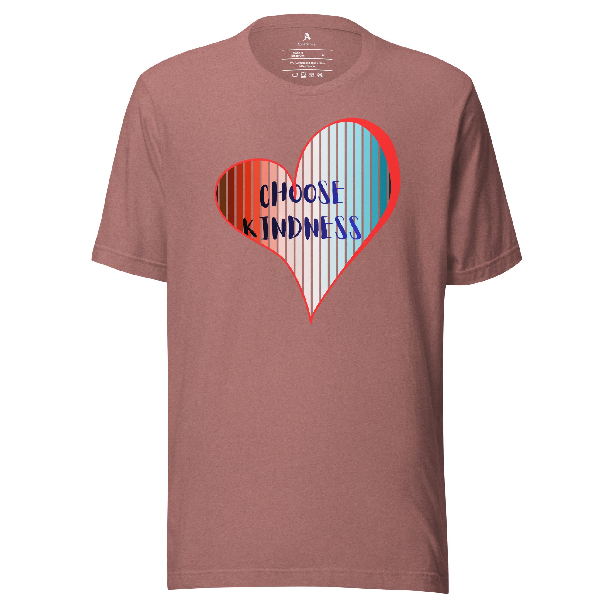 Black and white Choose Kindness tee design