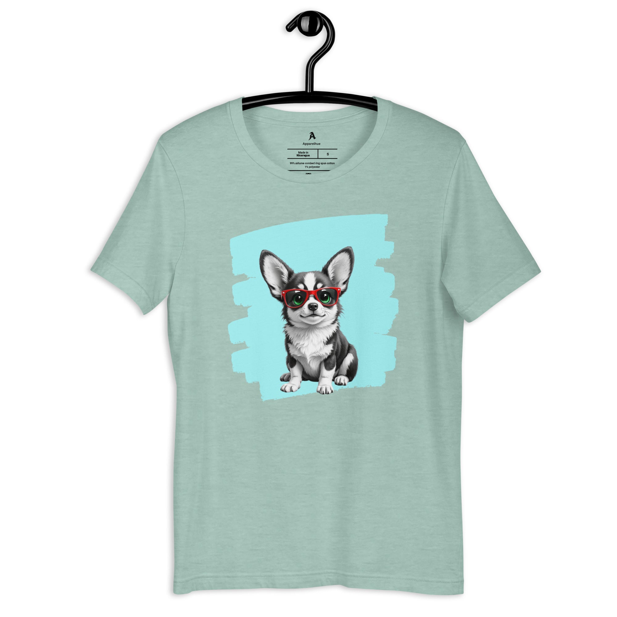 Fun dog lover gift shirt featuring a Corgi with sunglasses.
