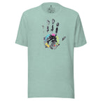 Soft cotton inspirational tee texture detail