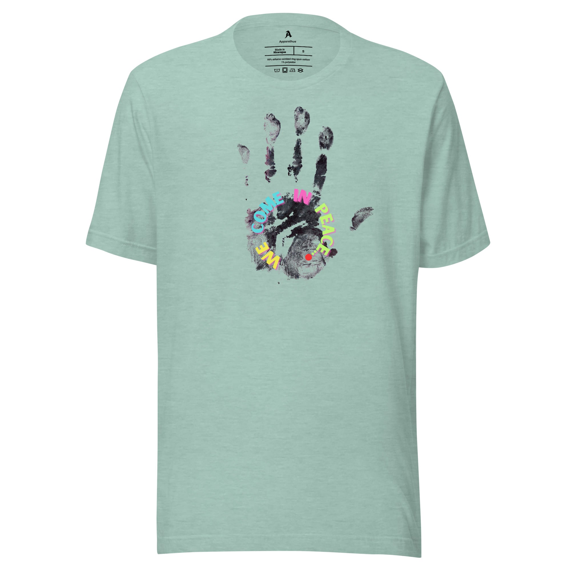 Soft cotton inspirational tee texture detail