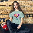 Colourful expressive heart art t-shirt design