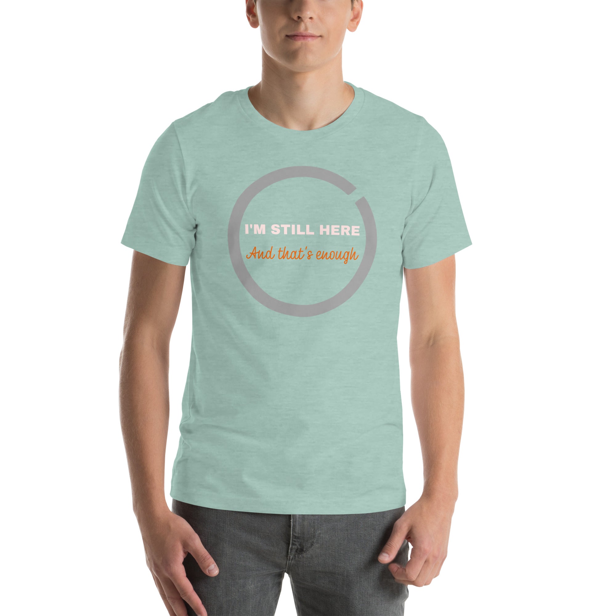 breathable cotton affirmation shirt detail