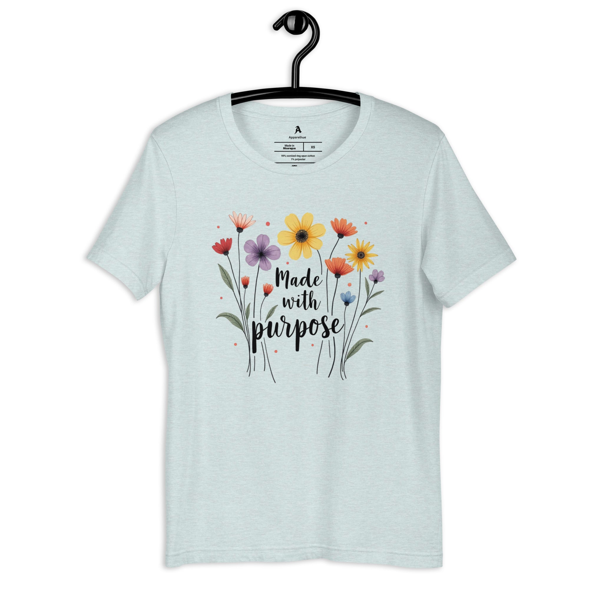 inspirational flower typography t shirt design