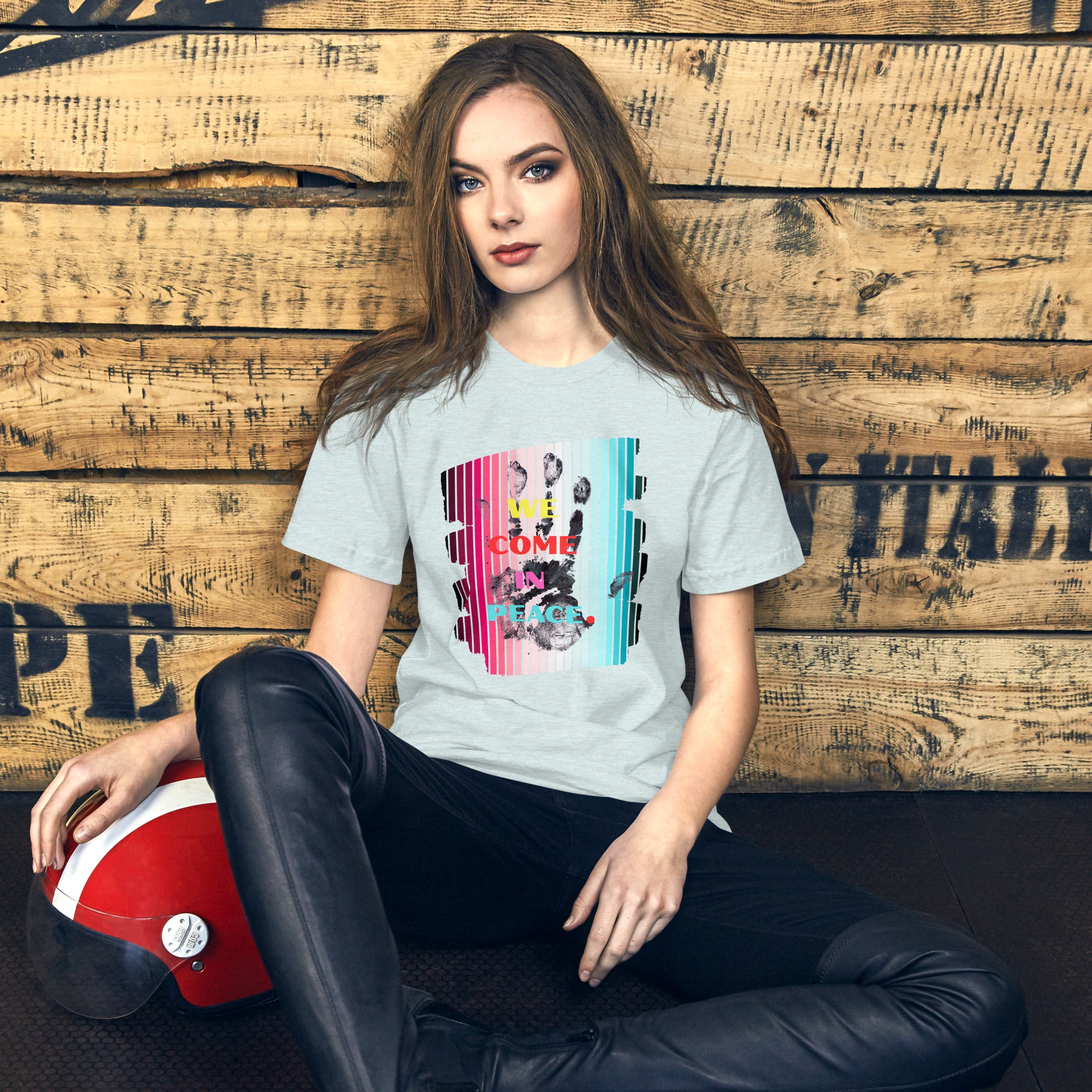 We Came in Peace typography t shirt