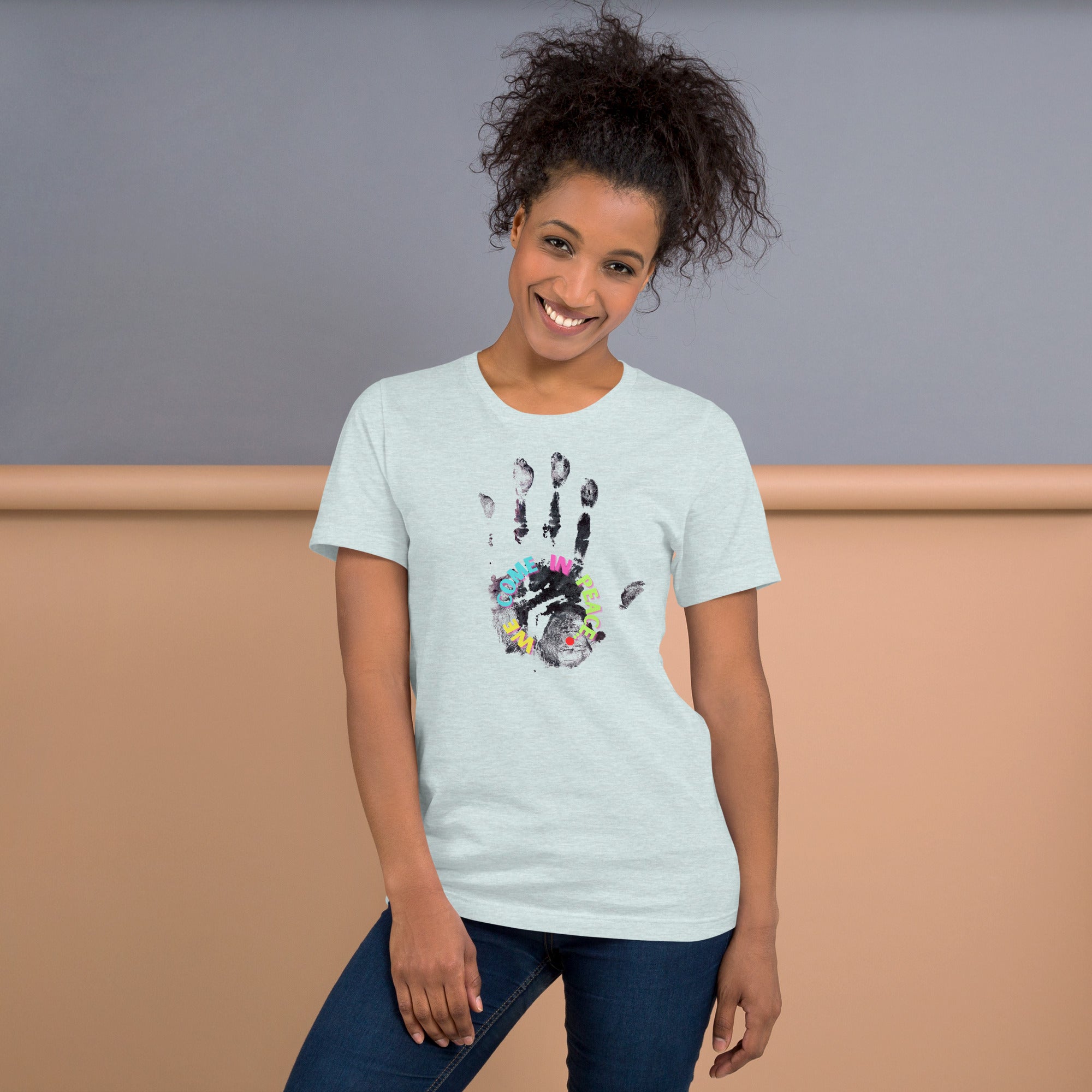 Inspirational slogan t shirt lifestyle shot