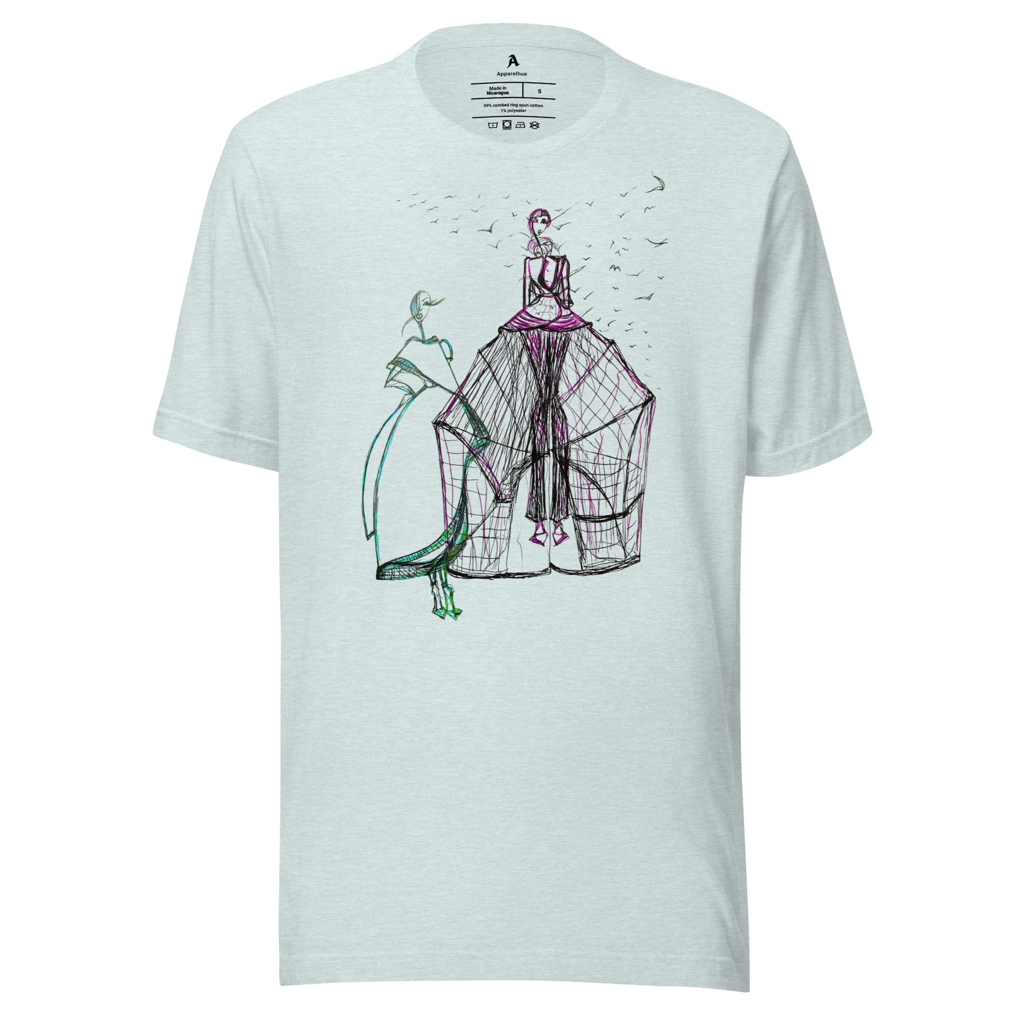 minimal abstract design t shirt