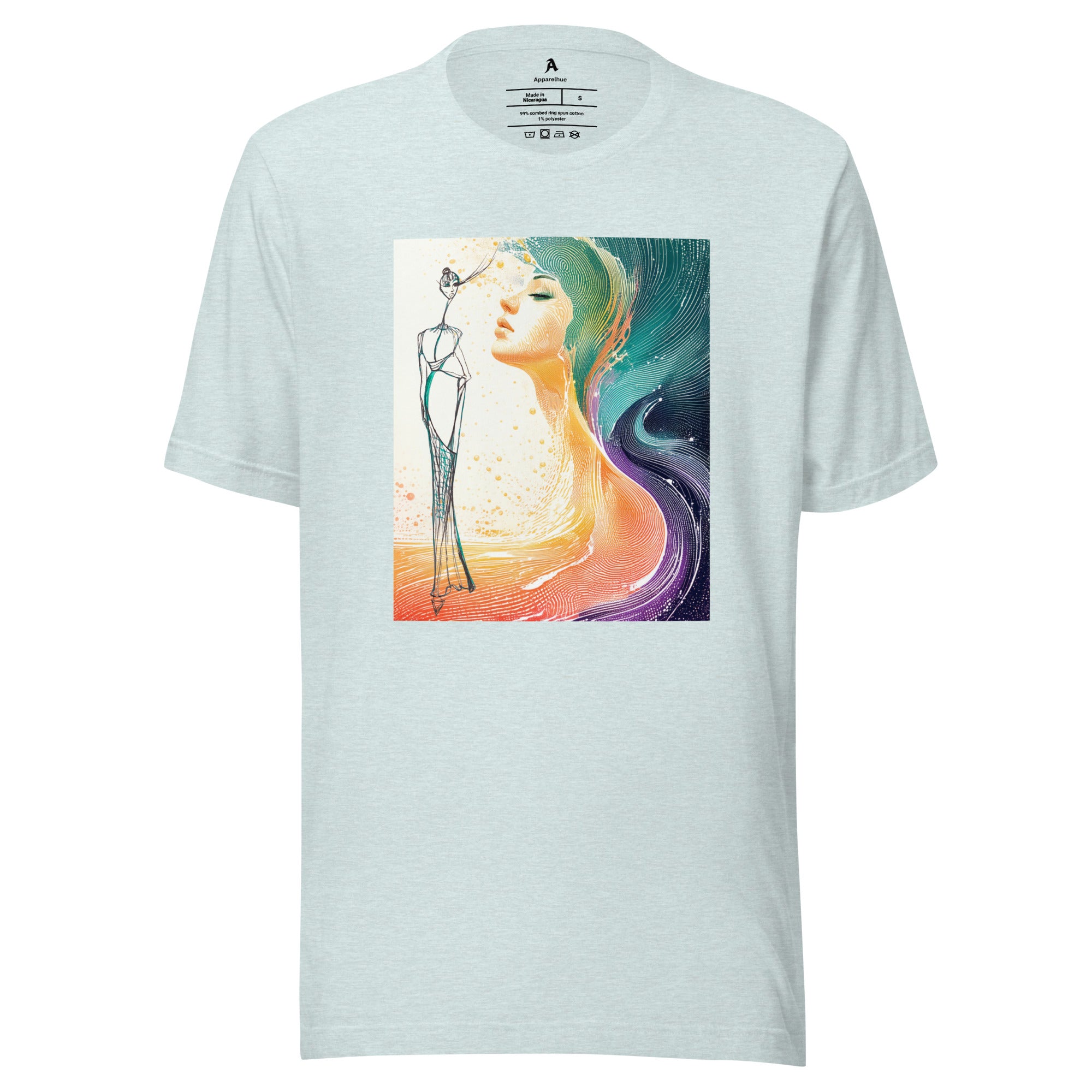 Artistic lifestyle graphic t-shirt