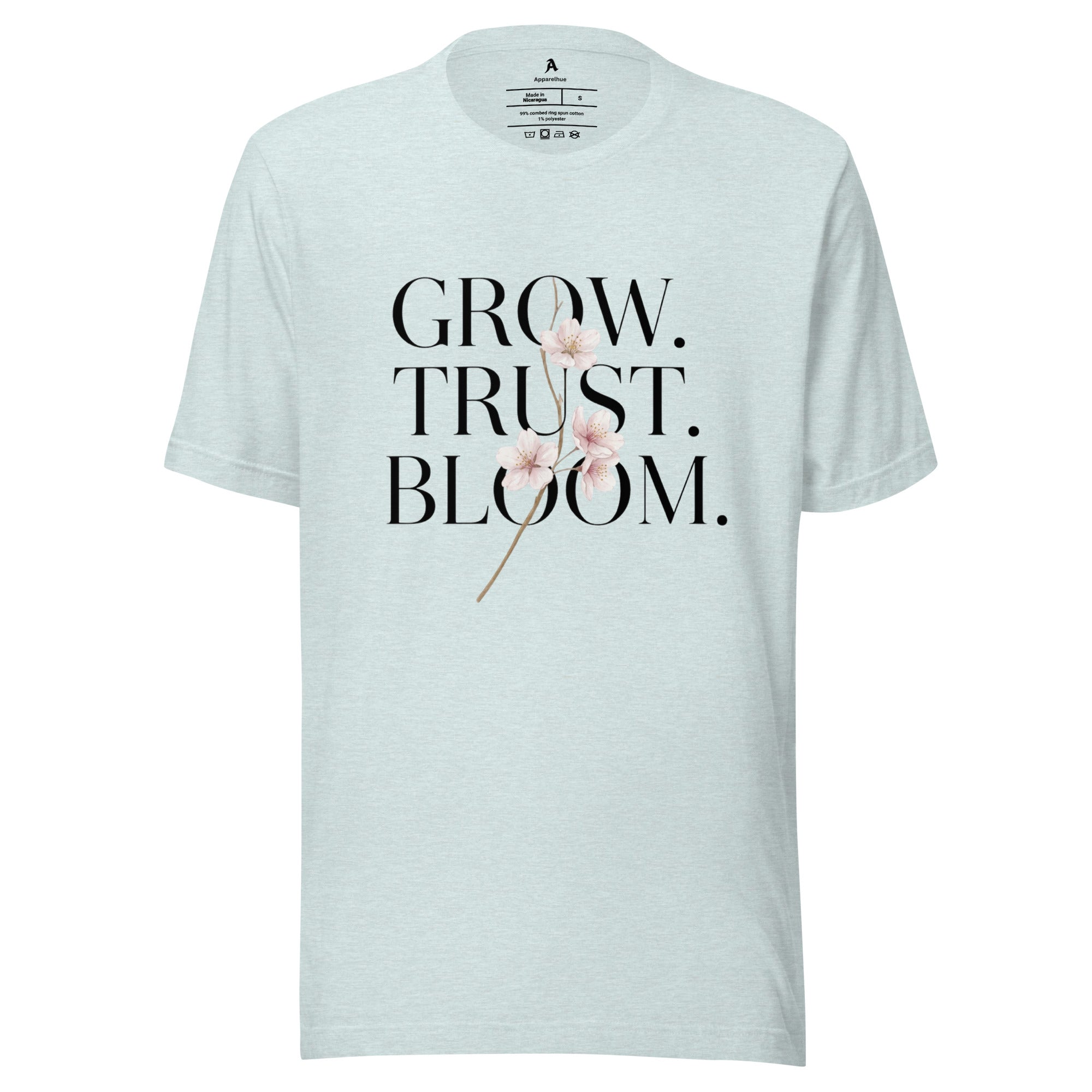 Motivational slogan T-shirt soft cotton fabric detail