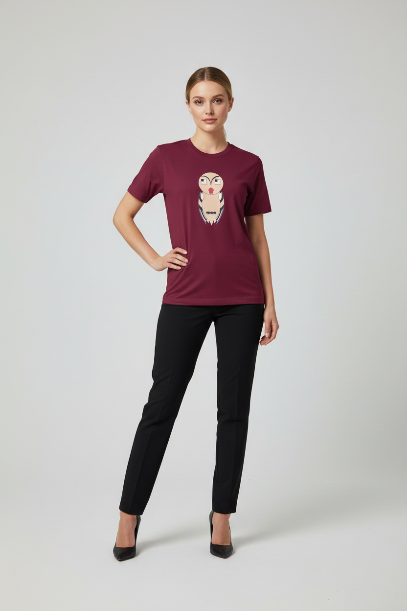 Artistic Owl Illustration Shirt