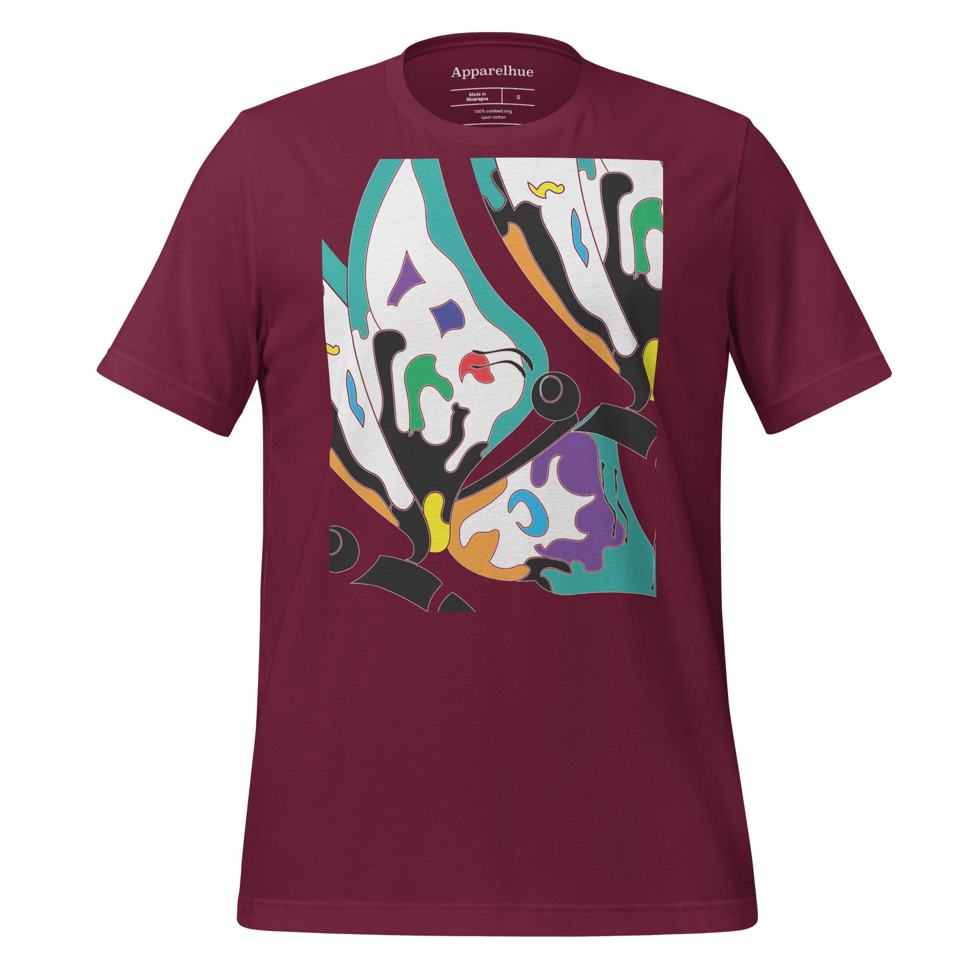 artistic-colorful-butterfly-print-tshirt