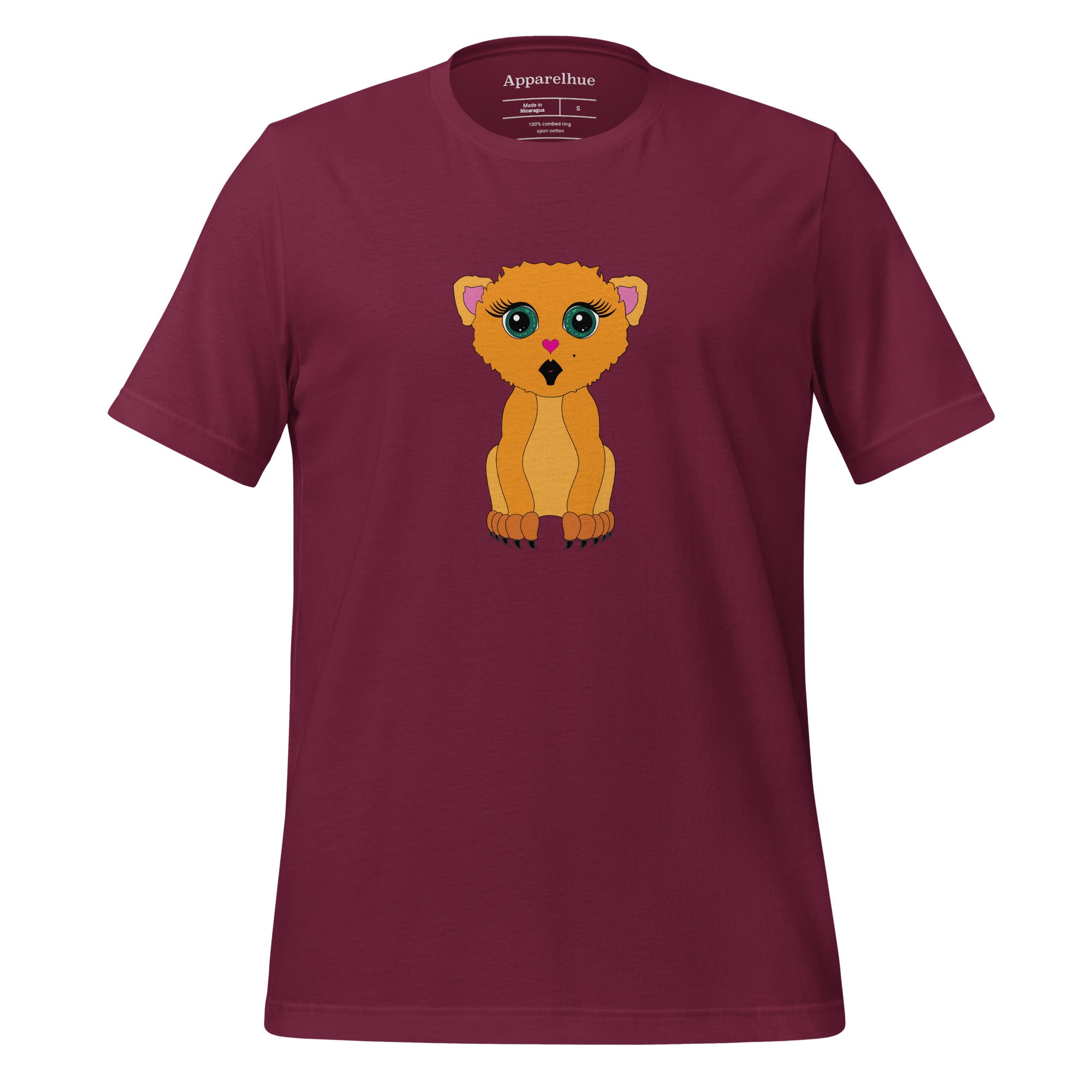 Unique Animal Print Graphic Tee with Cute Creature Art Design