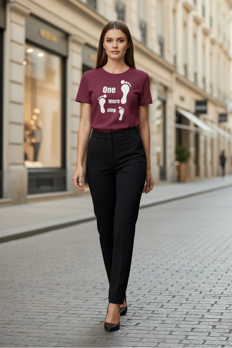One More Step Footprint T-Shirt
