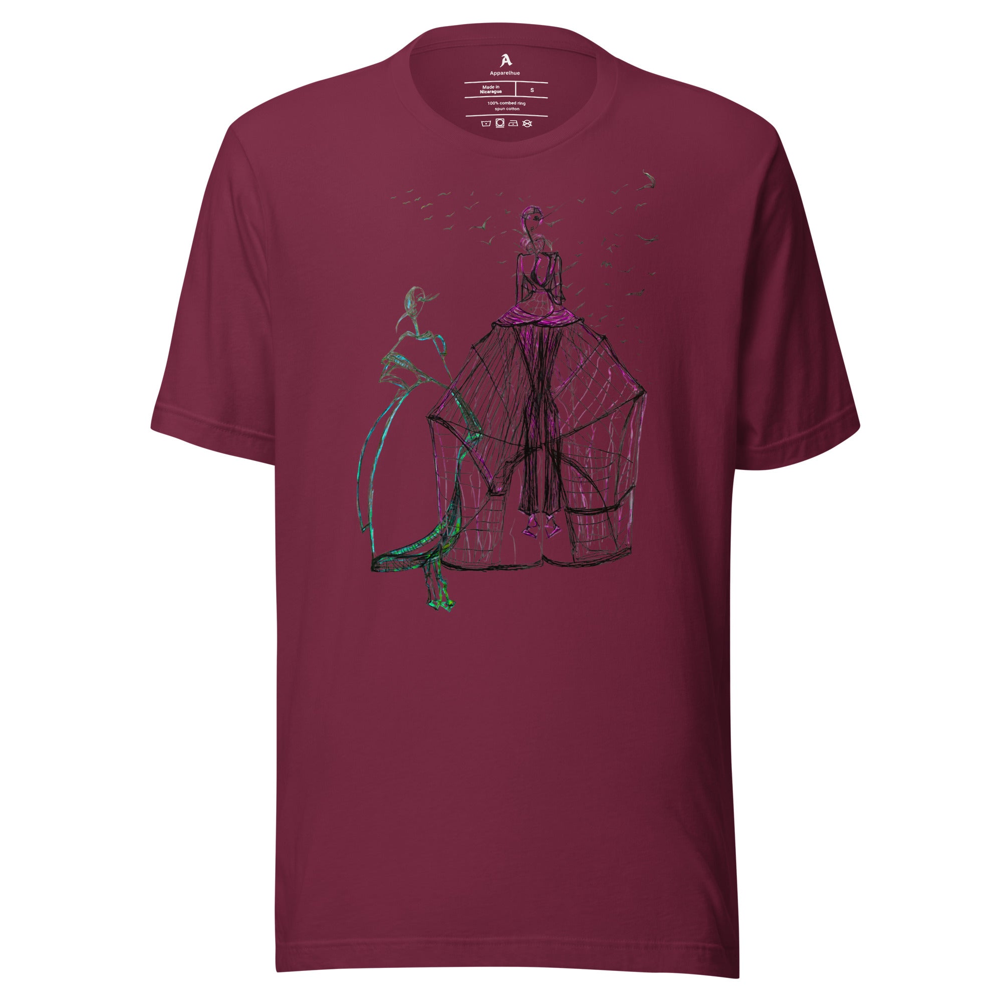 abstract fashion art printed t shirt