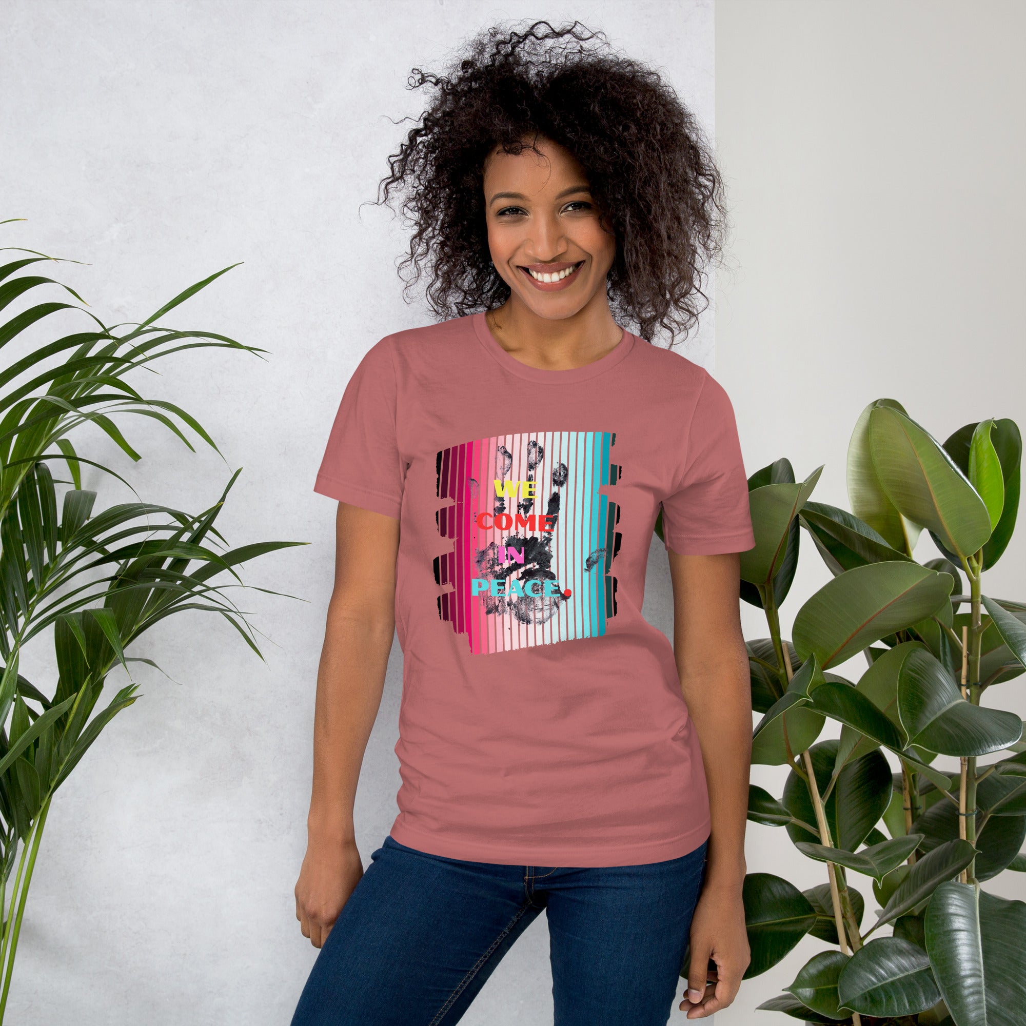 Positive message statement shirt minimal design