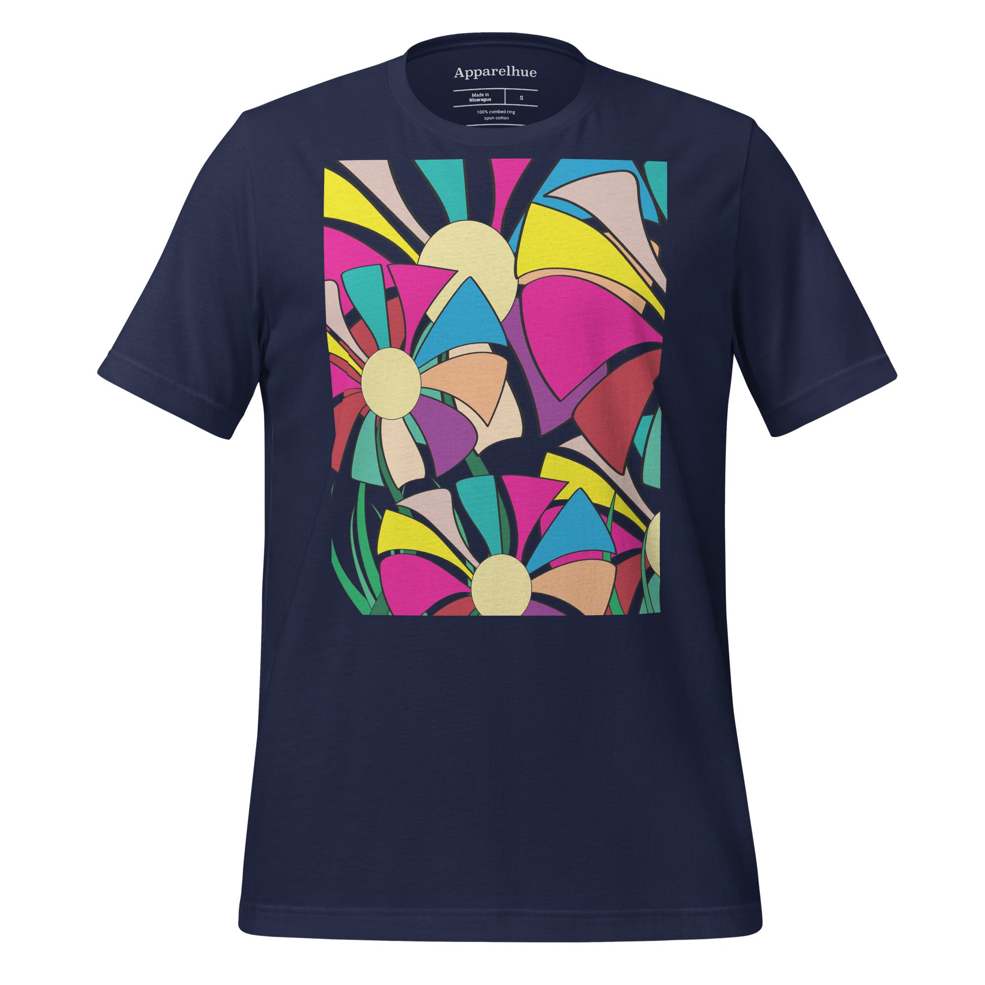  bold, retro-inspired flower graphic, perfect for a streetwear or grunge aesthetic.