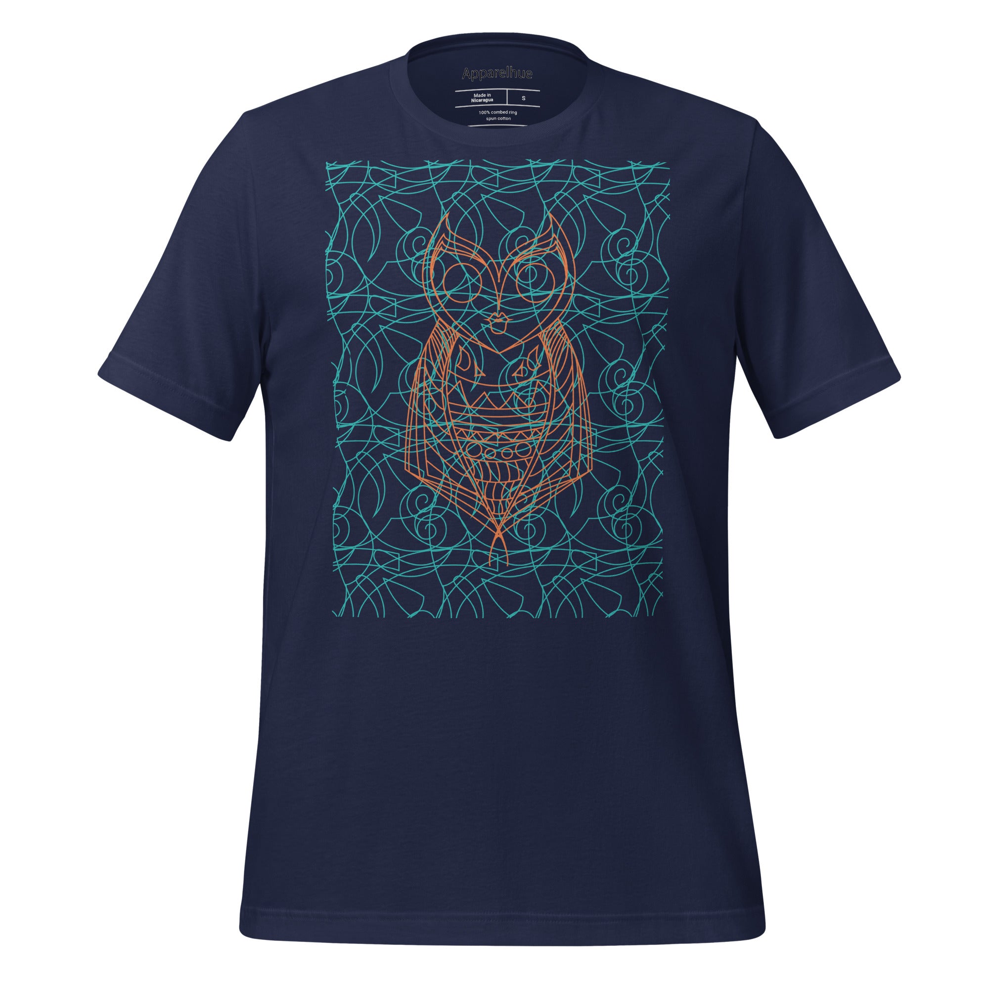 Outdoor enthusiast t-shirtsTitle minimal-owl-line-art-graphic-tshirt