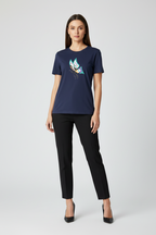 Colourful Butterfly Print Tee