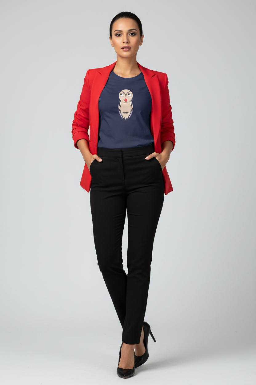 Artistic Owl Illustration Shirt