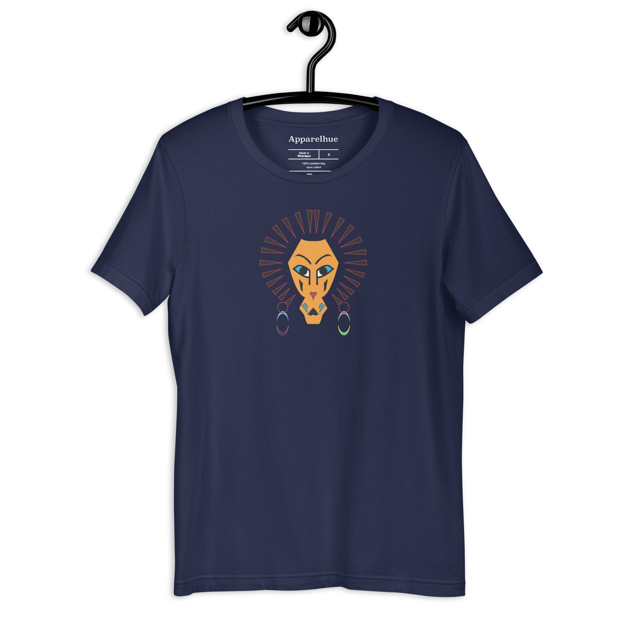 lion graphic tee flat lay with accessories