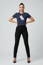 Abstract Butterfly Print Cotton Tee