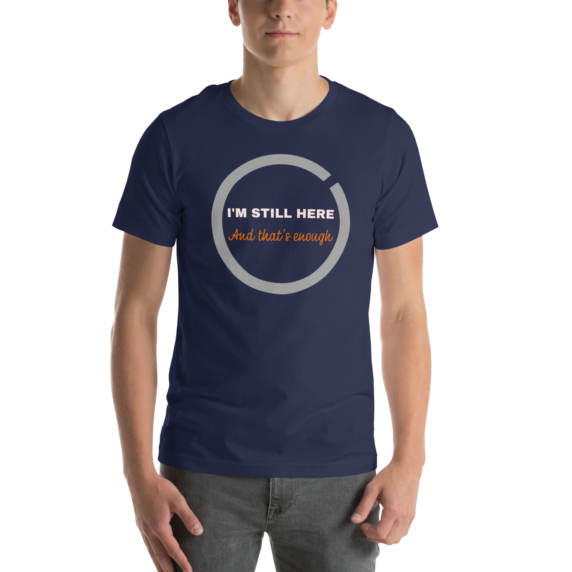 neutral aesthetic affirmation t shirt look