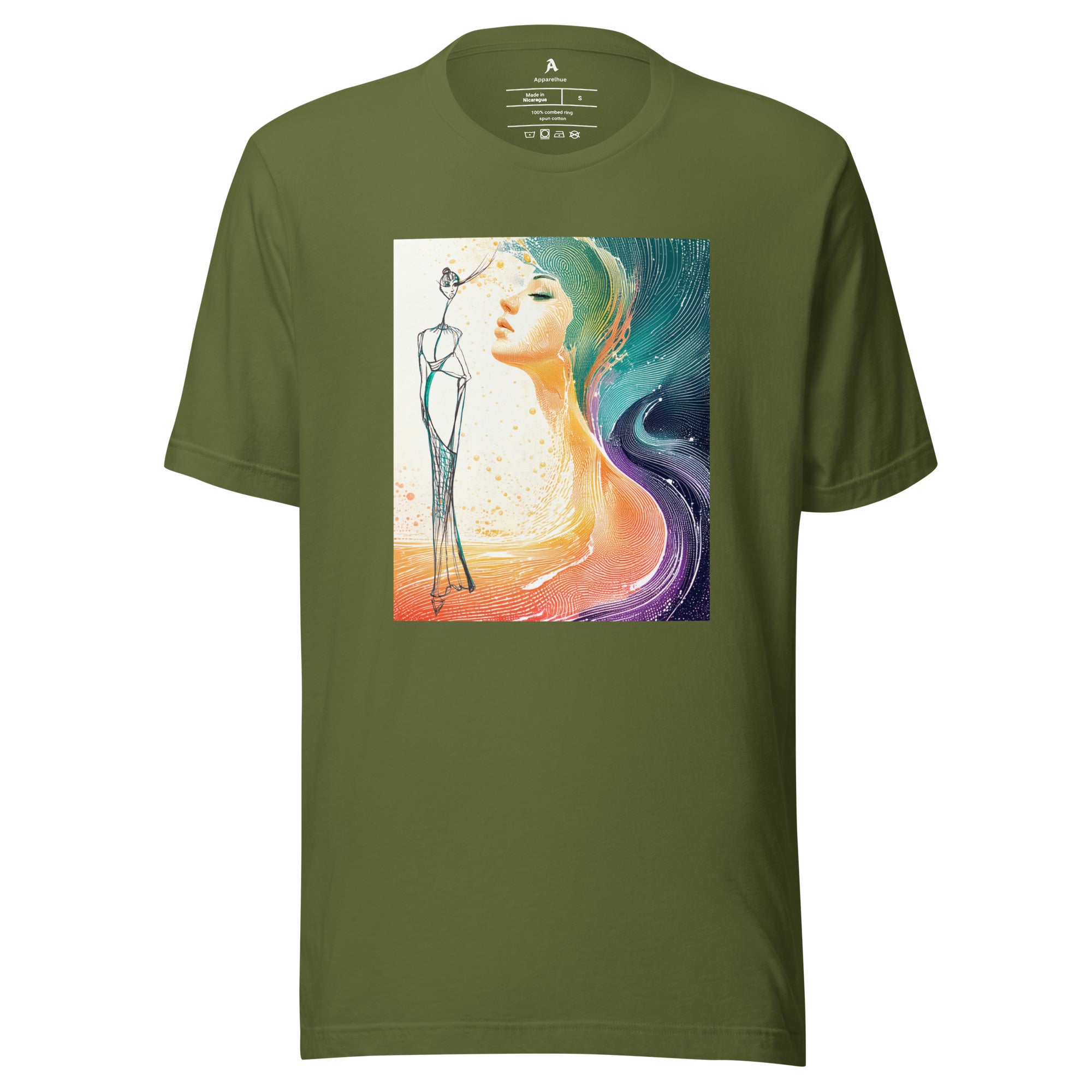 Modern abstract portrait clothing design