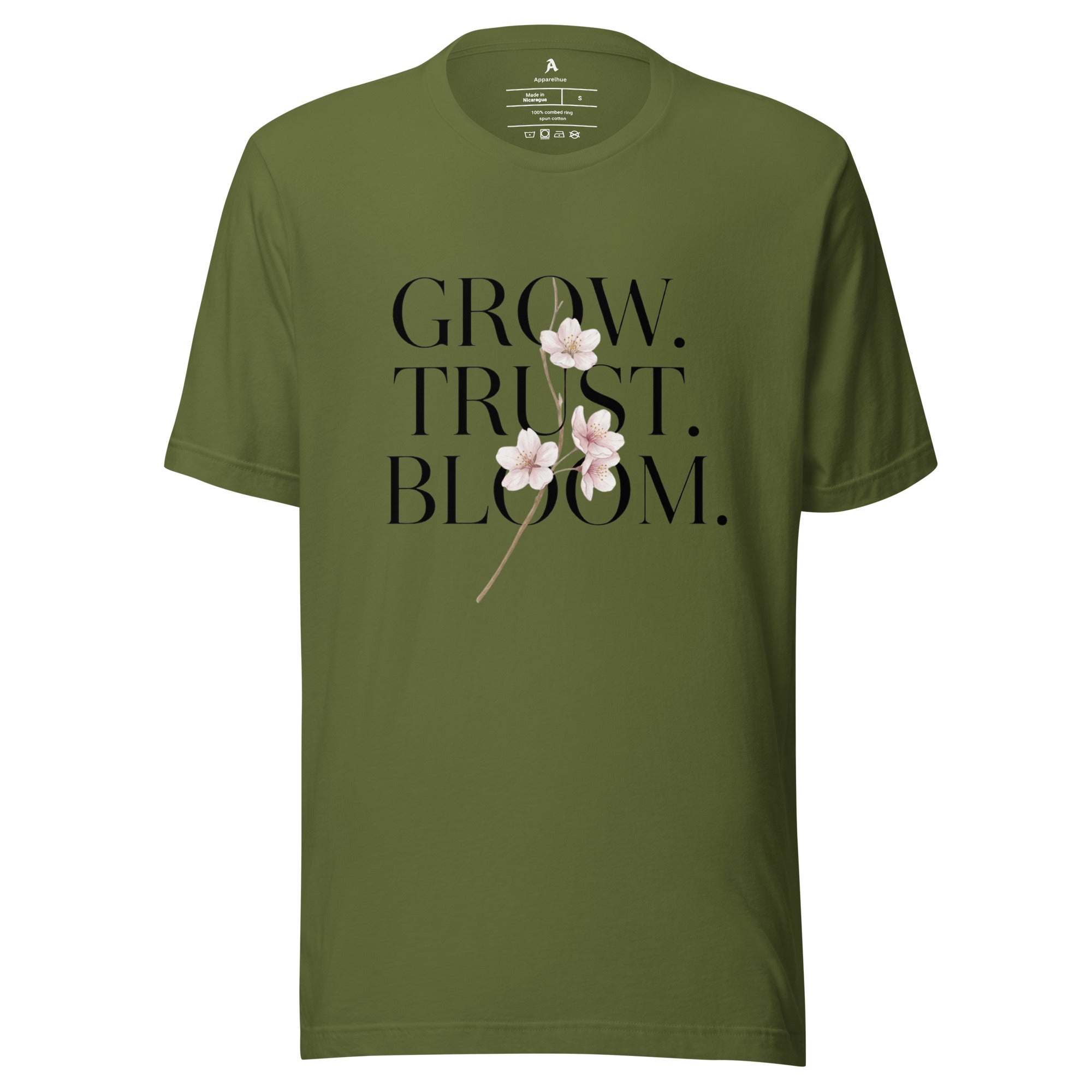 Relaxed fit Grow Trust Bloom tee outfit