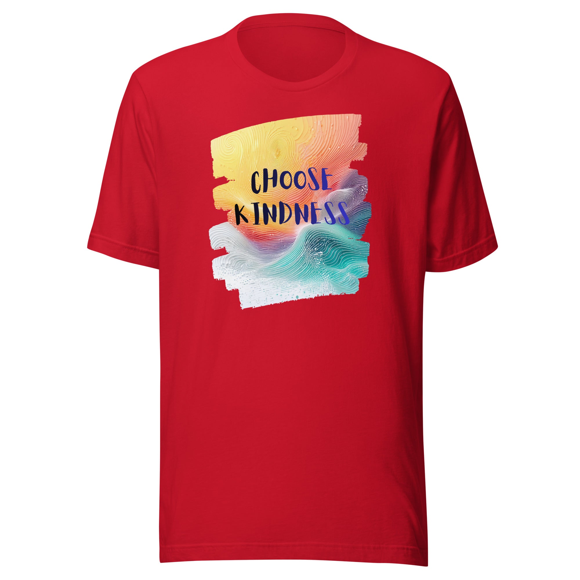 minimalist affirmation tee design close up