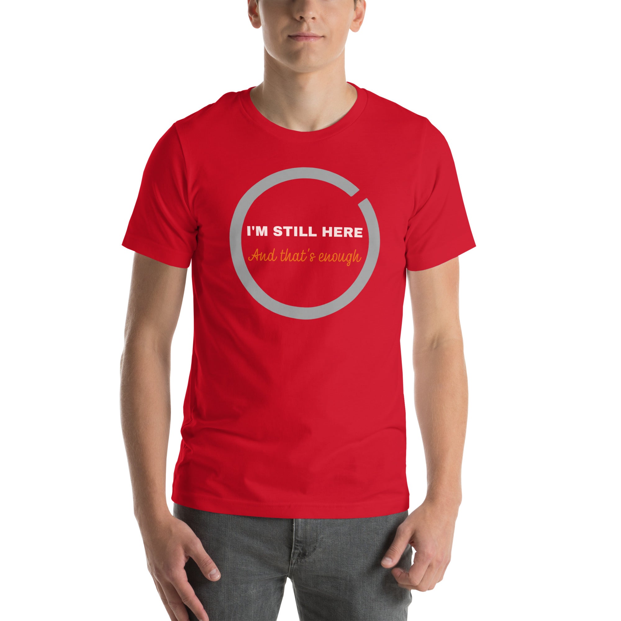 calm outfit with positive message t shirt