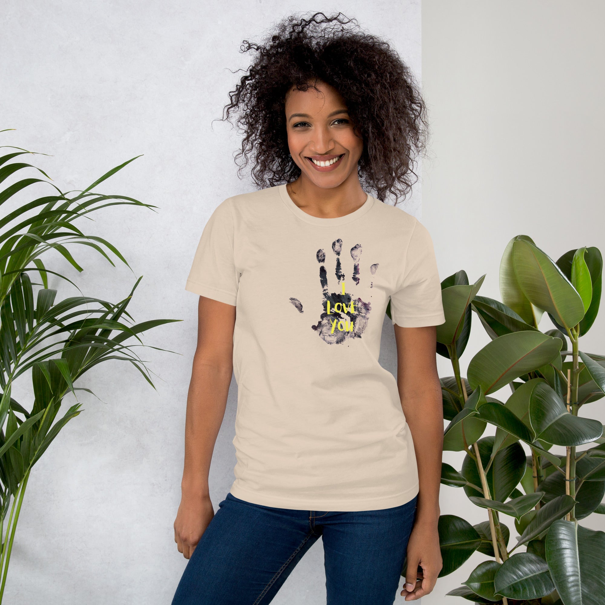 Romantic statement t shirt detail print