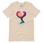 Artistic inspirational graphic tee with unity message