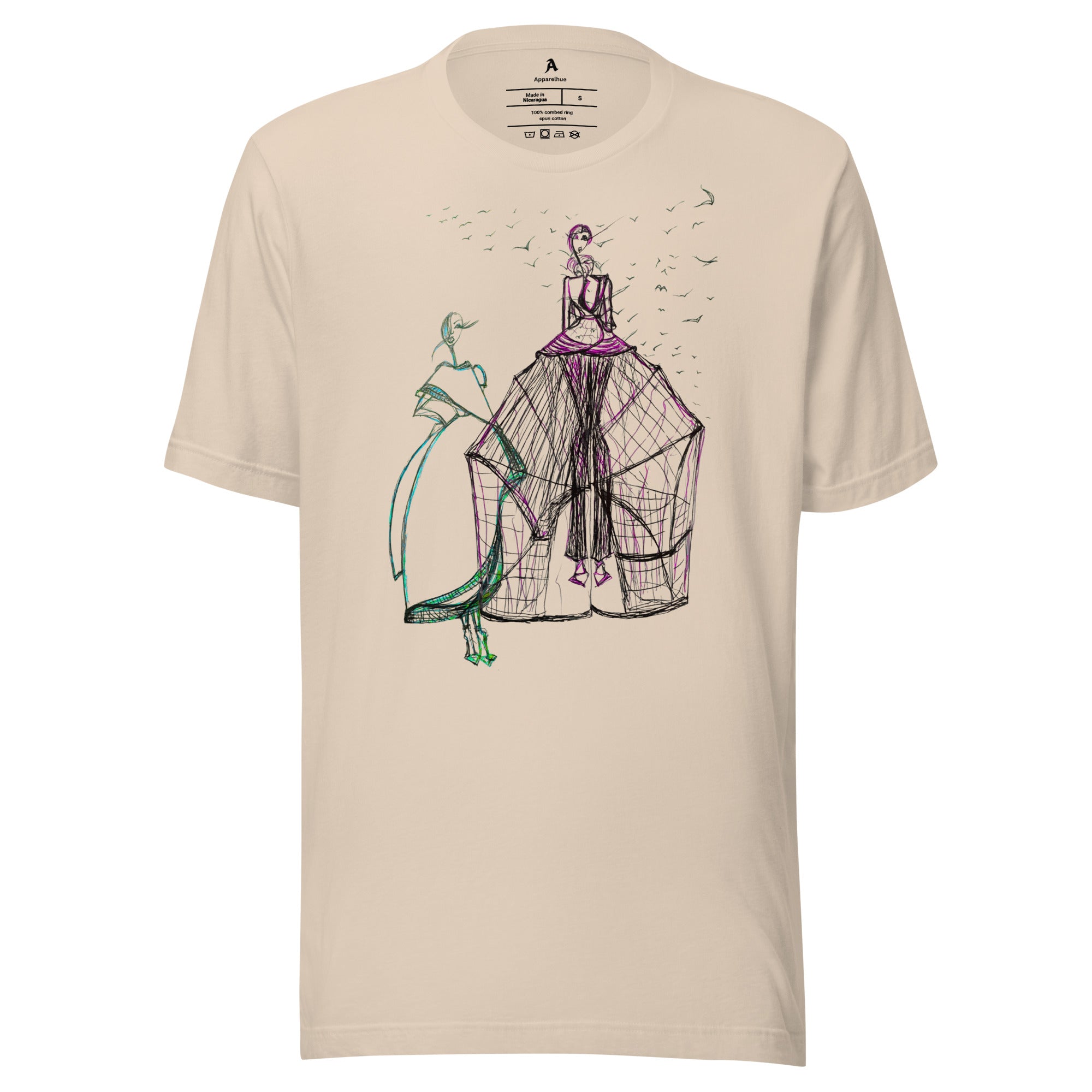 contemporary art graphic t shirt