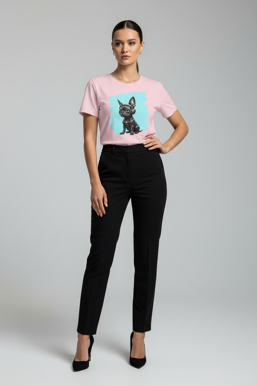 Earphones French Bulldog Tee