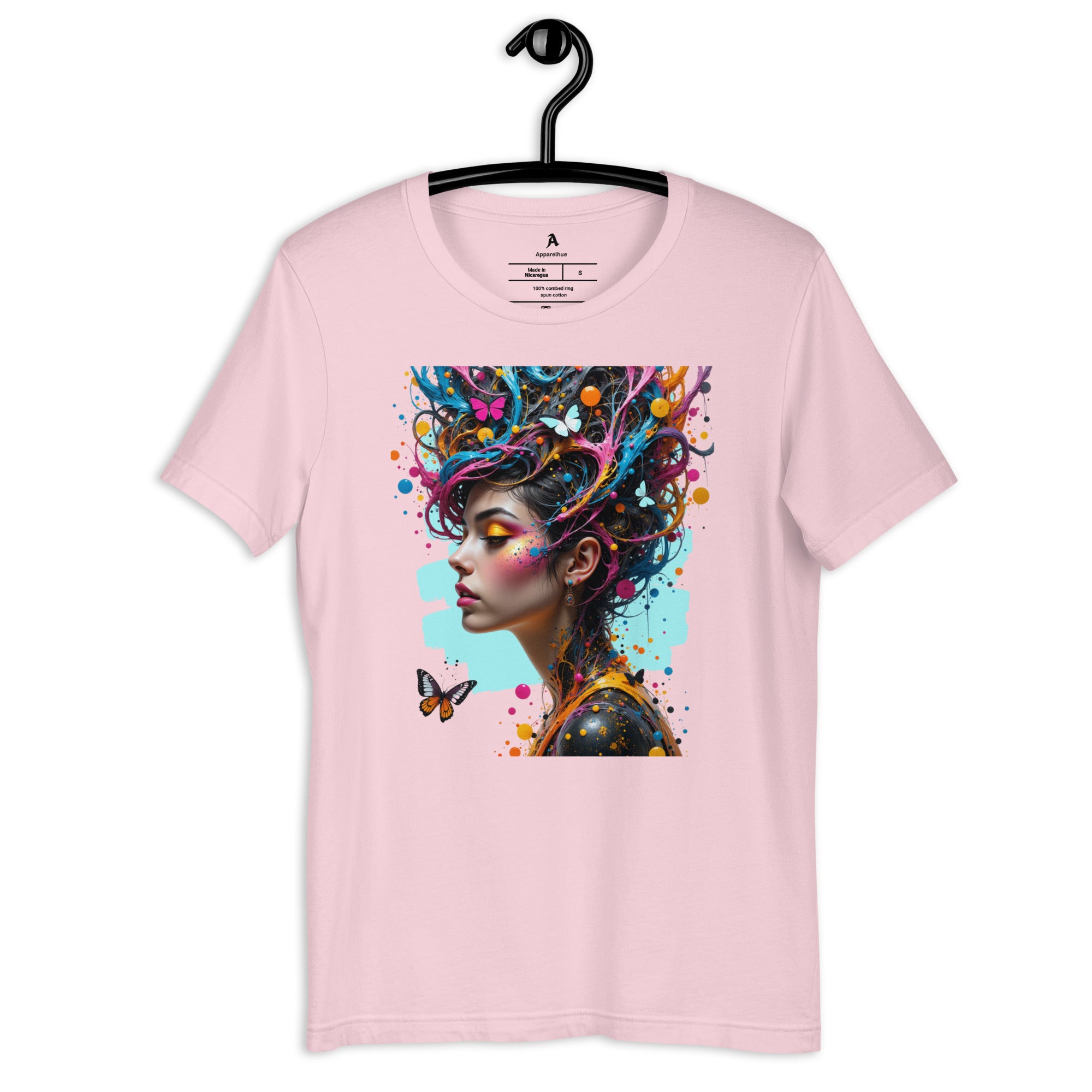 Creative soul wearing an Apparelhue unique art-inspired top.