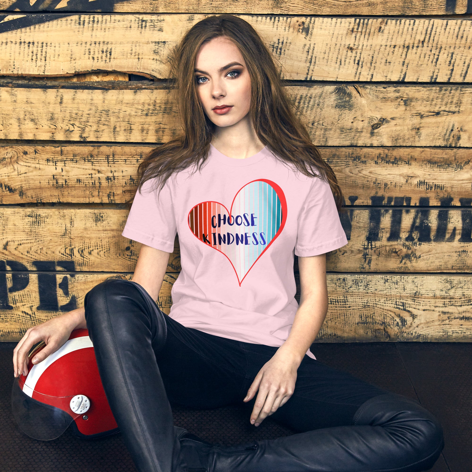 Positive quote graphic tee lifestyle shot