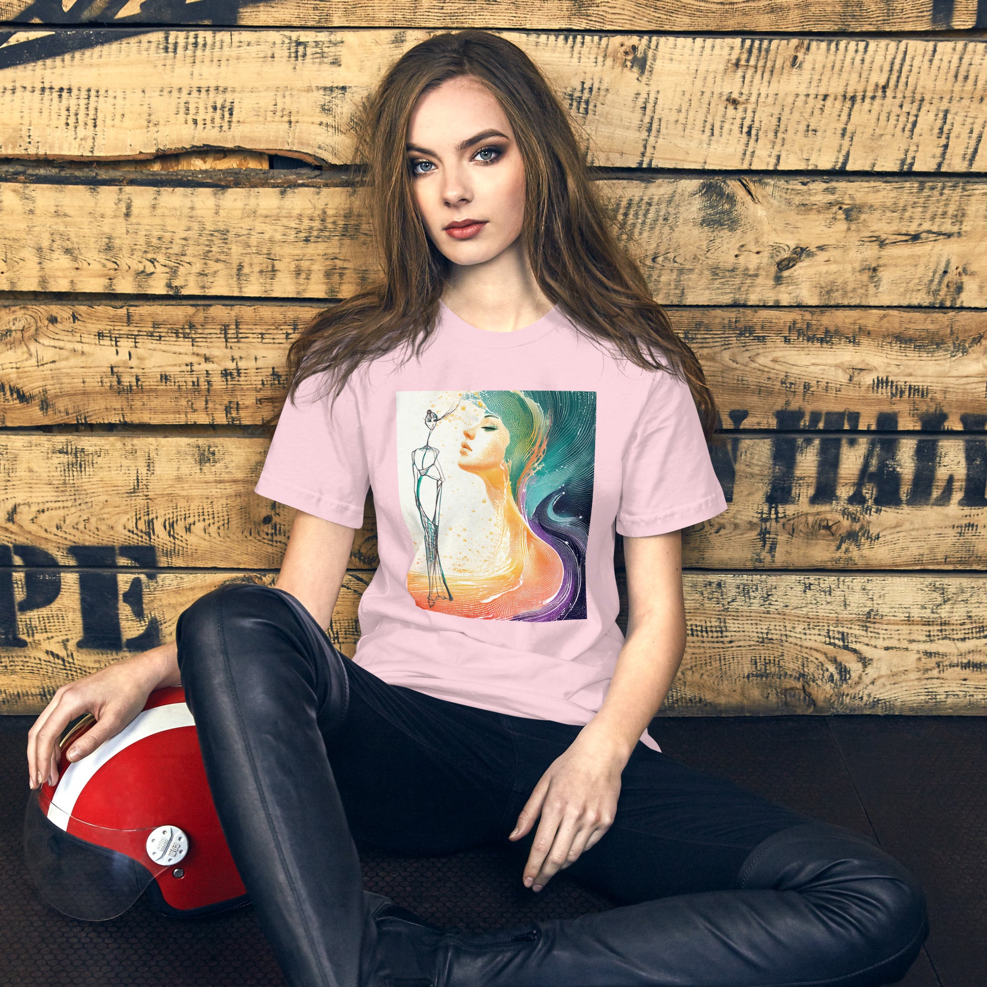 Colourful expressive art t-shirt design