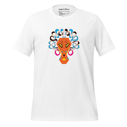Graphic Face T-shirt, Abstract Colorful Animal Designs Unisex t-shirt, Abstract Lion Tee