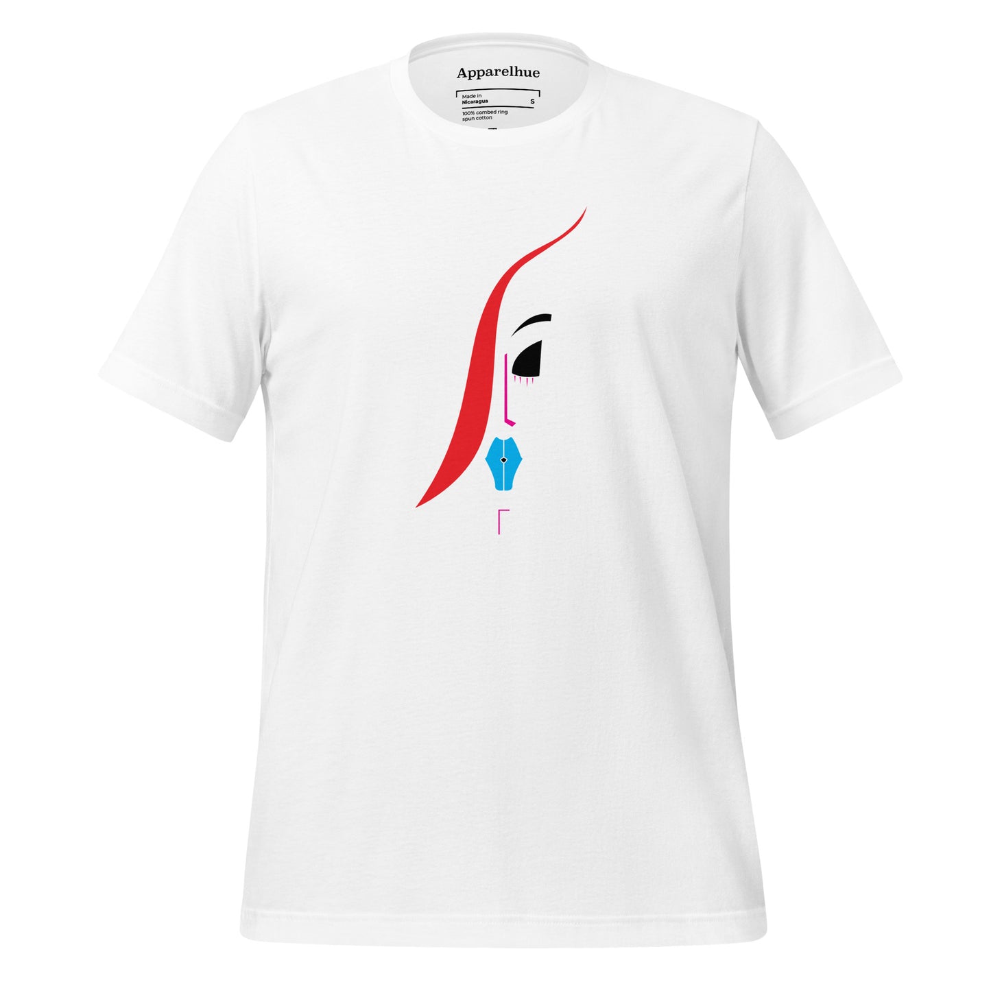 Beautiful Face Print, Modern Art Print Shirt, Minimalist Abstract Tee