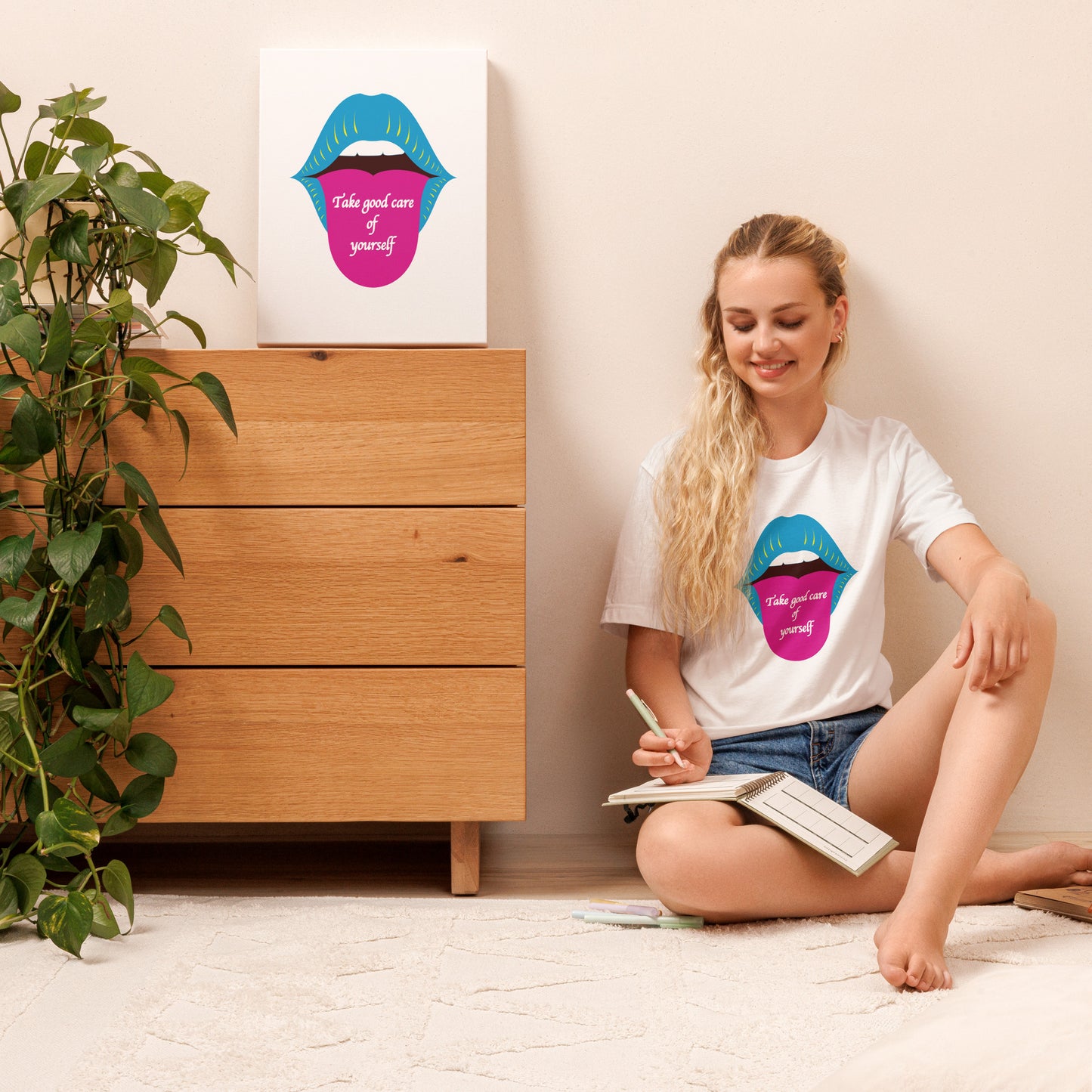 Motivational Clothing, Mental Health Gift, Take Good Care Of Yourself Tee, Graphic Tee