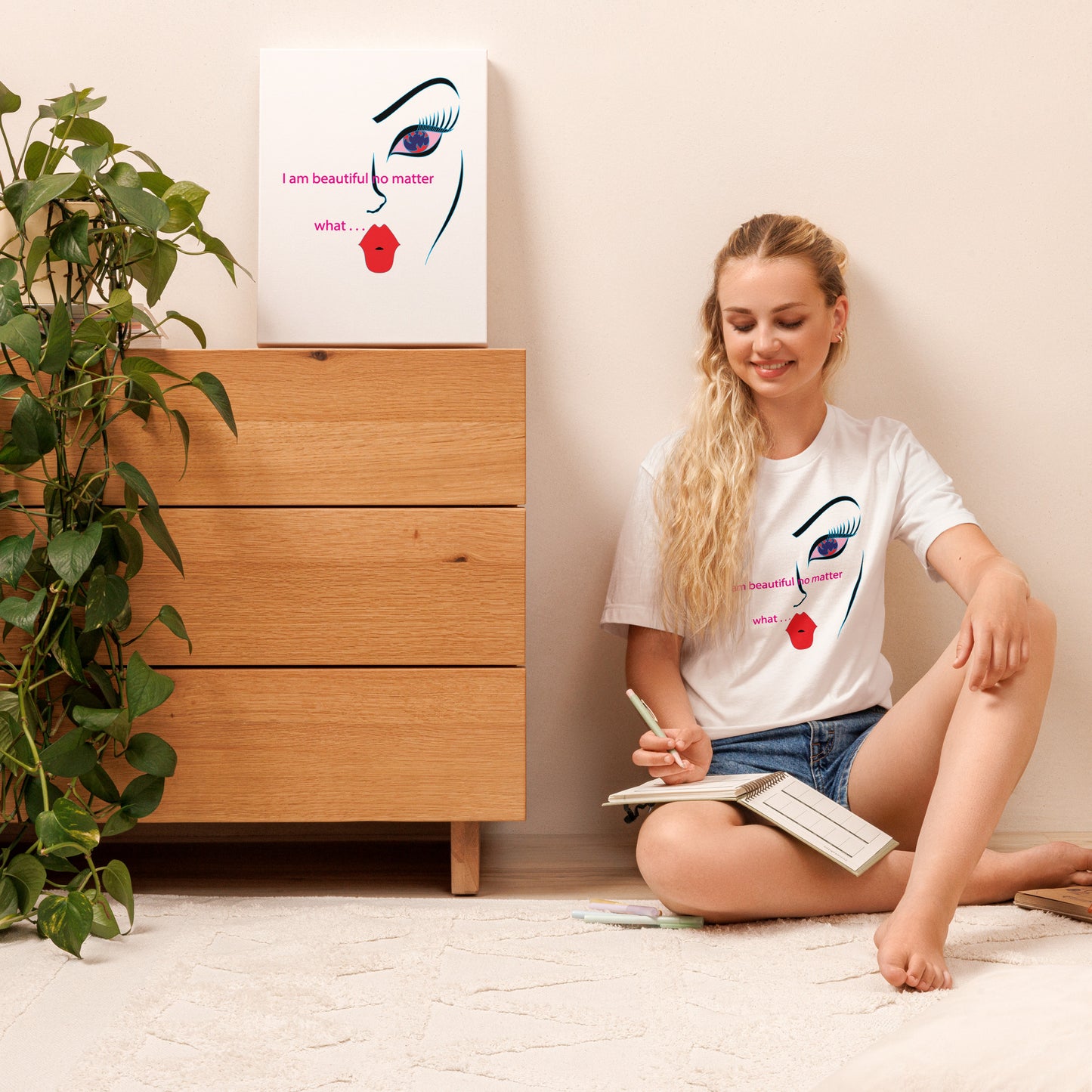 I am Beautiful - Empowering Graphic Tee for Confidence | Apparelhue