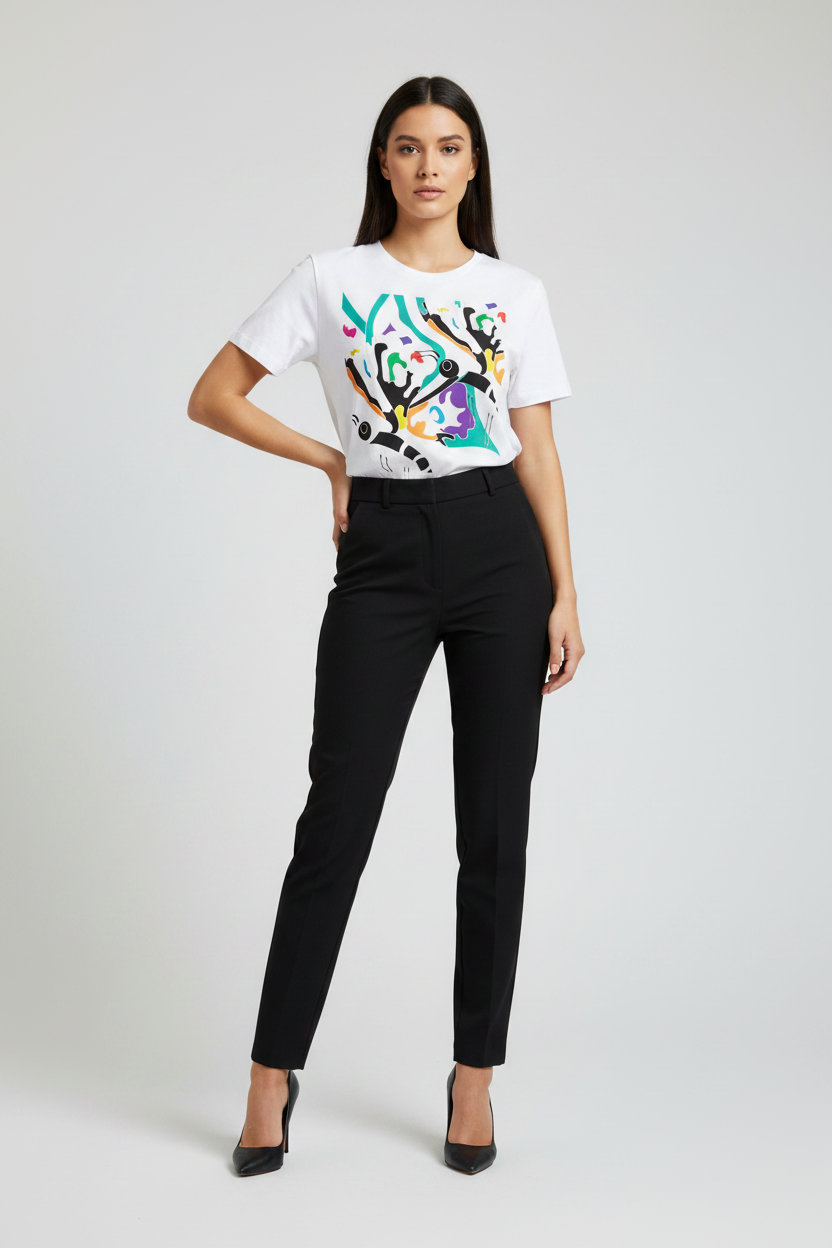 Expressive  Graphic Butterfly T-shirt