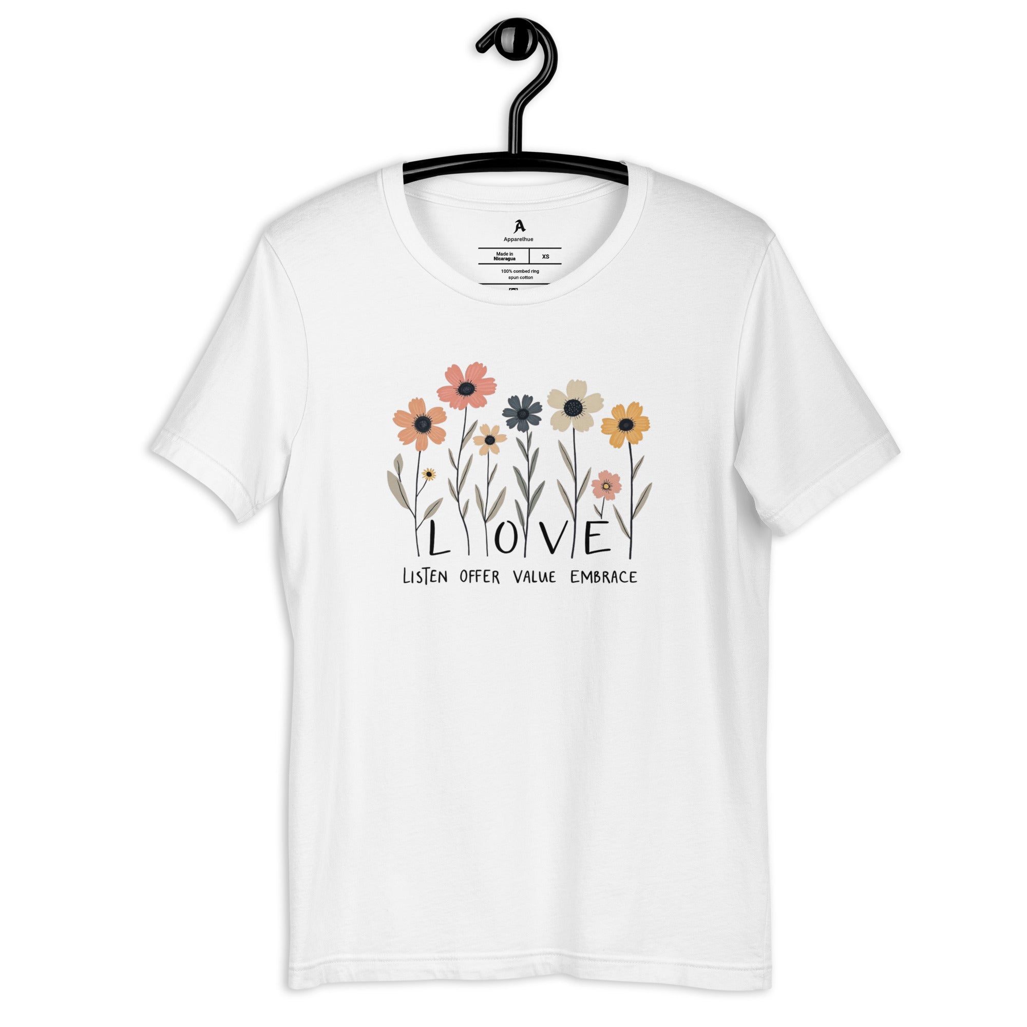 botanical love t shirt calm mindful fashion