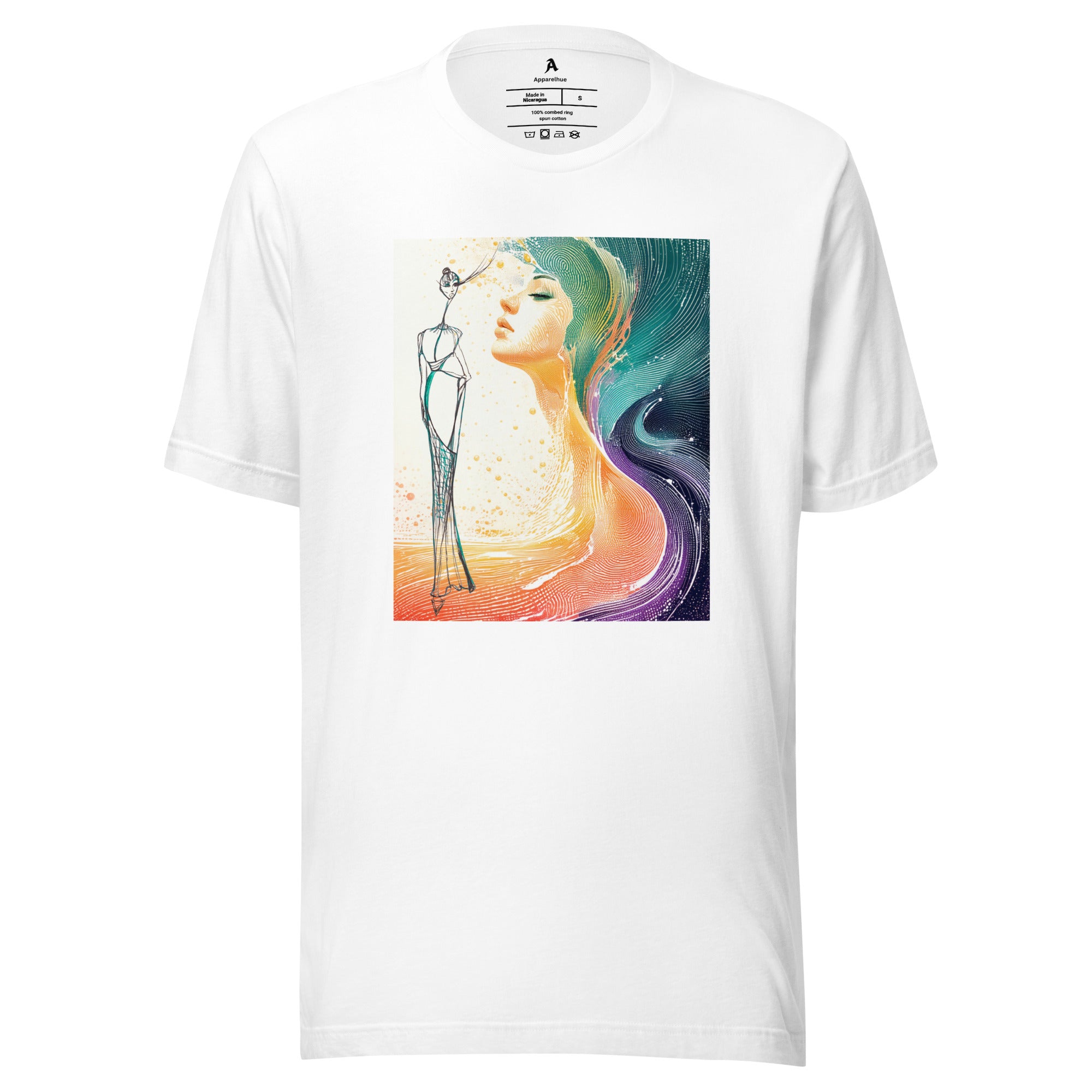 Vibrant artistic design apparel