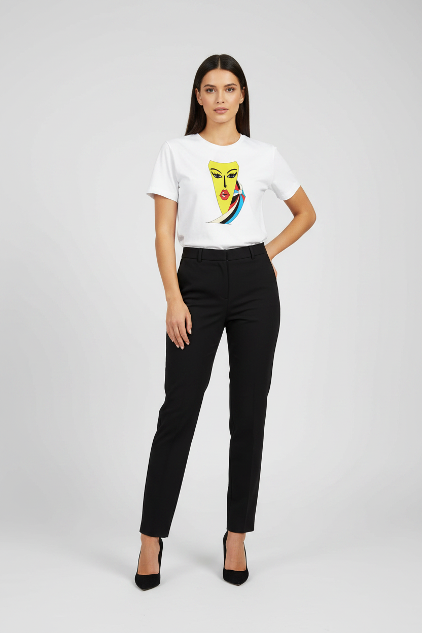 Face Art Print T-Shirt