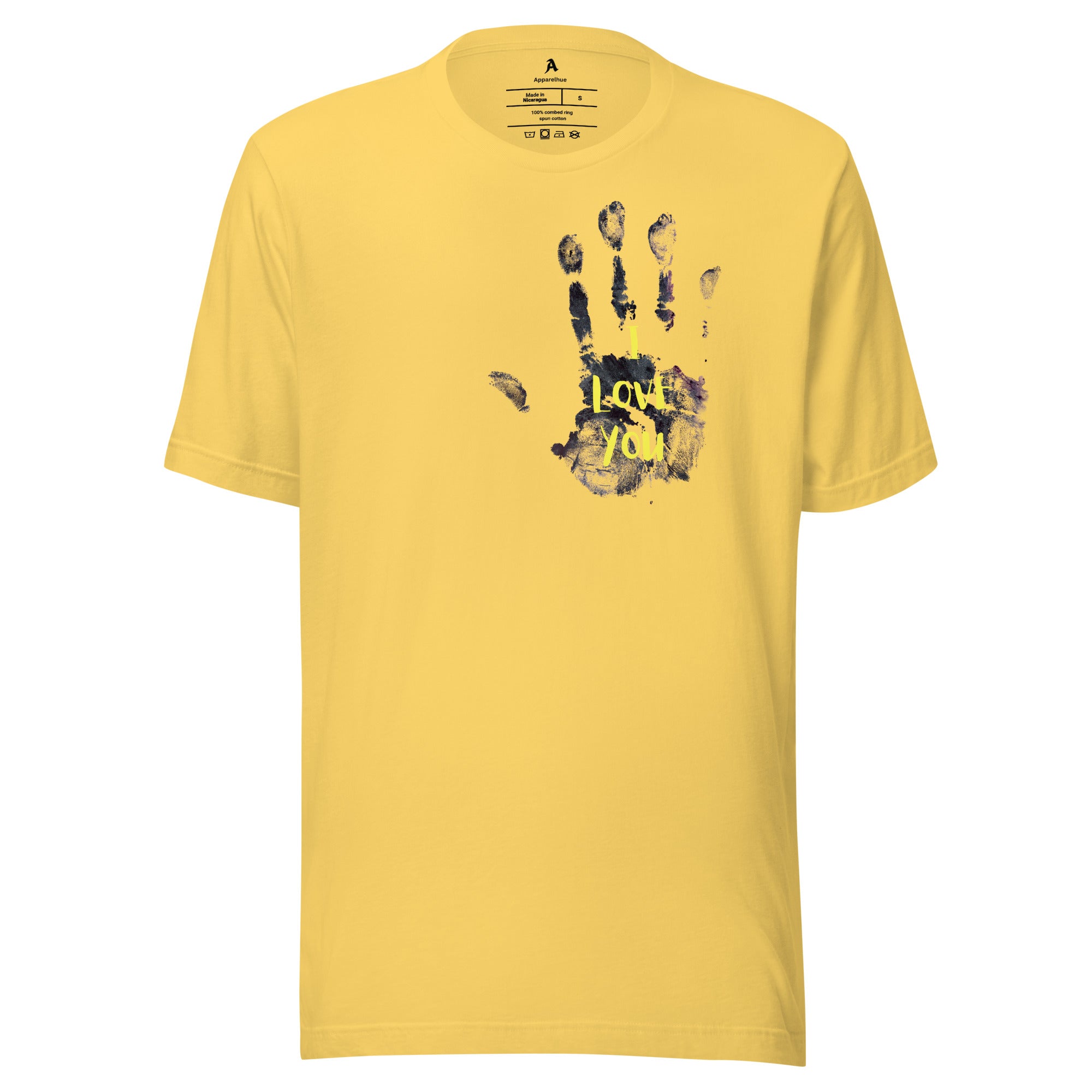 I Love You art inspired graphic tee