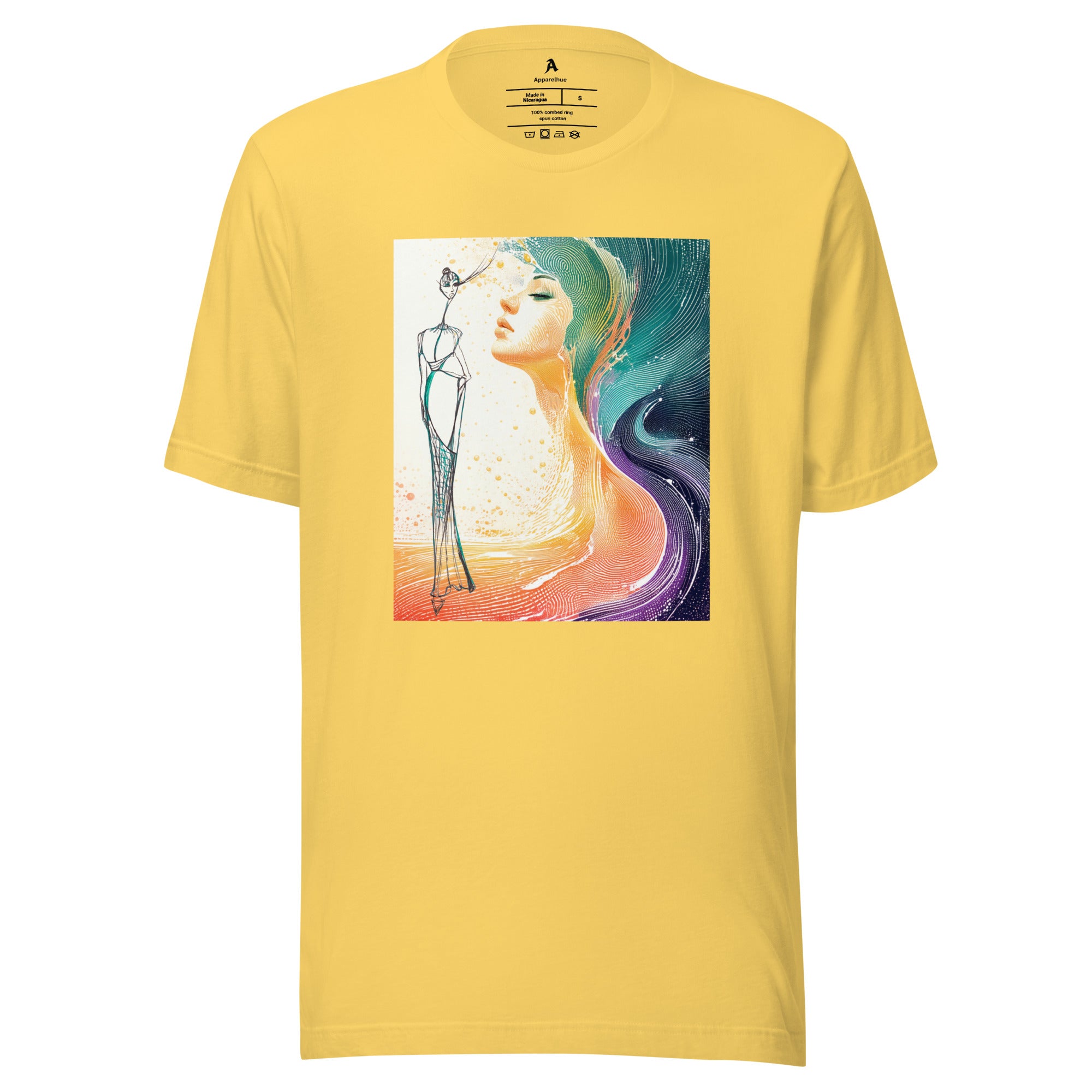 Abstract emotional art tee